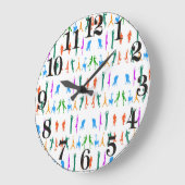 Sportgrafik für die Acrylmauer Große Wanduhr (Winkel)
