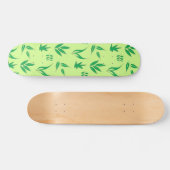 Sportgrüne Blätter Pflanze Gartenanlage Skateboard (Horizontal)