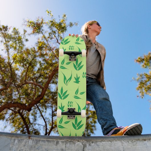 Sportgrüne Blätter Pflanze Gartenanlage Skateboard (Außenbereich 1)