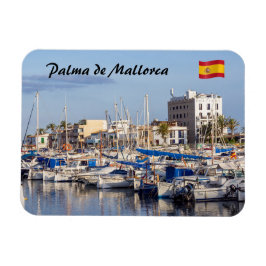 Sporthafen Portixol bei Dämmerung - Palma de Mallo Magnet