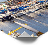 Sporthafen Portixol bei Dämmerung - Palma de Mallo Poster (Ecke)