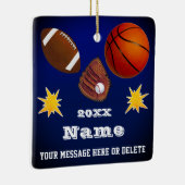 Sporthafte Weihnachtsschmuck, bezaubernd Keramikornament (Rechts)