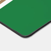 Sporthaftes, grünes Mocha Racing Streifen Schreibtischunterlage (Ecke)