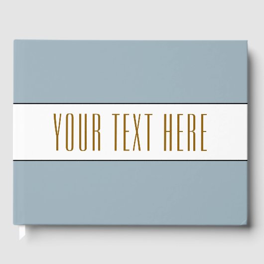 Sporthaftes, helles, weißes Schwarz Streifen für I Gästebuch (Vorderseite)