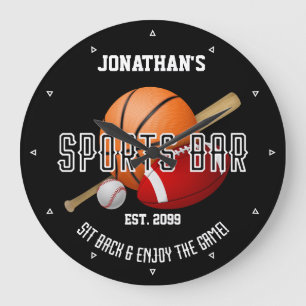 Sporthalle Bar w Sportgeräte Runde Uhren