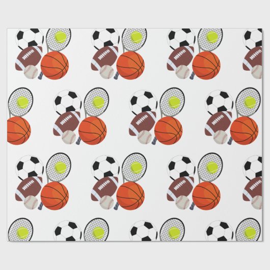 Sporthalle Geschenkpapier (Flach)