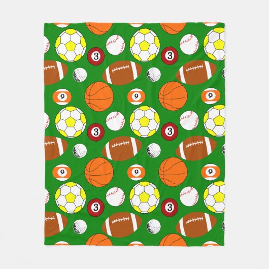 Sporthallen Fleecedecke (Vorderseite)