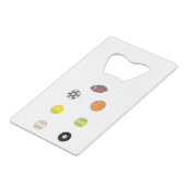 Sporthallen Geldbeutel Flaschenöffner (Vorderseite Schrägansicht)