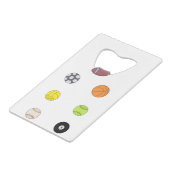 Sporthallen Geldbeutel Flaschenöffner (Rückseite Schrägansicht)