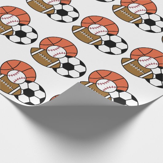 Sporthallen Geschenkpapier (Ecke)