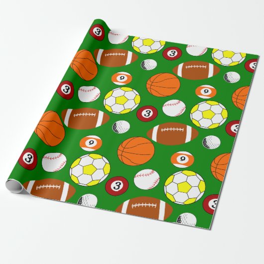 Sporthallen Geschenkpapier (Ungerollt)