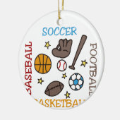 Sporthallen Keramik Ornament (Links)