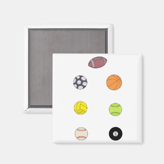 Sporthallen Magnet (Vorderseite/Rückseite)