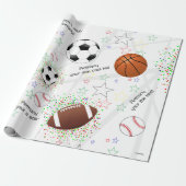 Sporthallen mit Sternen - Geschenkgutscheine HAMbW Geschenkpapier (Ungerollt)