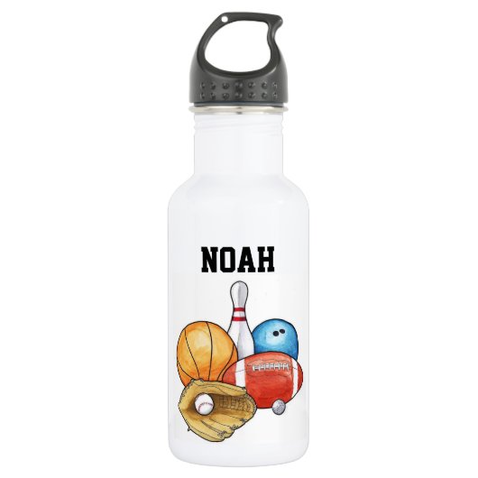 Sporthallen Personalisiert Trinkflasche (Vorderseite)