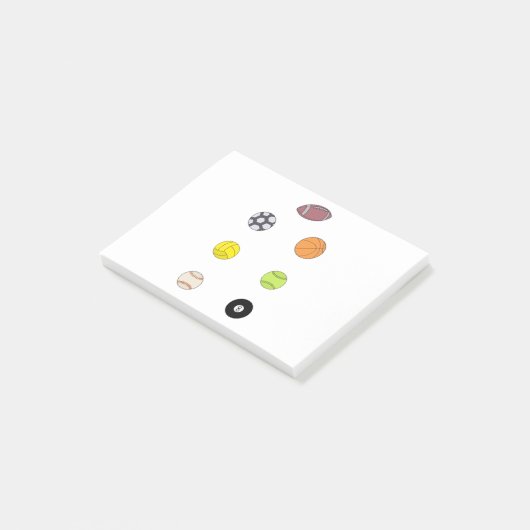 Sporthallen Post-it Klebezettel (angewinkelt)