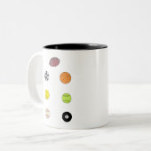 Sporthallen Zweifarbige Tasse (Vorderseite Links)