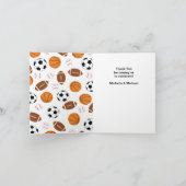 Sporthinderdusche Pink Girl Dankeskarte (Innenseite)