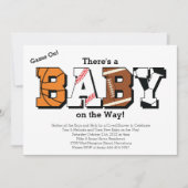 Sporthinderdusche Pink Girl Einladung (Vorderseite)