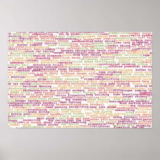 Sporthintergrund Poster (Vorne)