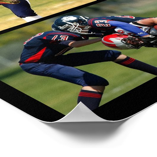 Sporthochschule Senior 13 Foto Collage Grad Poster (Ecke)