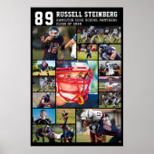 Sporthochschule Senior 15 Foto Collage Grad Poster (Vorne)