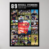 Sporthochschule Senior 19 Foto Collage Grad Poster (Vorne)