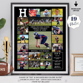 Sporthochschule Senior 19 Foto Collage Poster