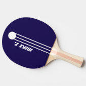 Sportif Stripes Name Navy-Blue Tischtennis Schläger (Seitenansicht)