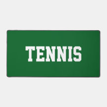 Sportiger Spaß Weißer TENNIS-Text auf athletischem
