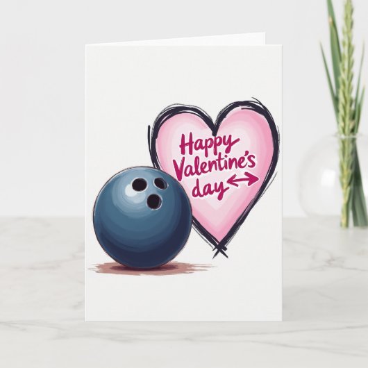 Sportiger Valentinstagskarte Karte (Vorderseite)