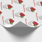 Sporting Christmas Golf Geschenkpapier (Ecke)