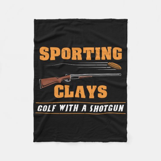 Sporting Clays - Golf mit einer Schrotflinte - Cla Fleecedecke (Vorderseite)