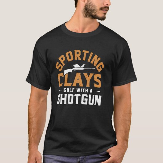 Sporting Clays Golf with a Shotgun Funny Hunter Gi T-Shirt (Vorderseite)