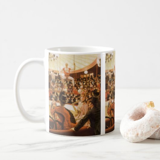 Sporting Ladys (alias Circus Lover) von James Tiss Kaffeetasse (Mit Donut)