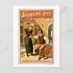 Sporting Life Boxer Box-Theater-Plakat Postkarte