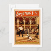 "Sporting Life" Boxtheater-Spielplakat Postkarte (Vorne/Hinten)