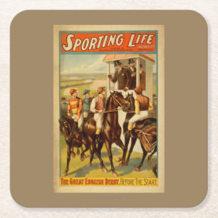 Sporting Life - Das große englische Derby-Theater Rechteckiger Pappuntersetzer