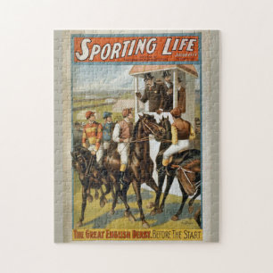 Sporting Life Great English Derby Vintag Horse Puzzle