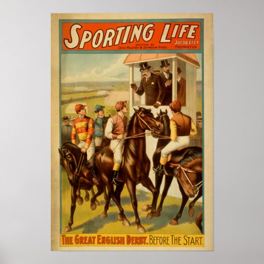 Sporting Life - The Great English Derby Theater Poster (Vorne)