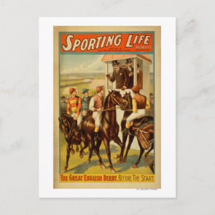 Sporting Life - The Great English Derby Theater Postkarte