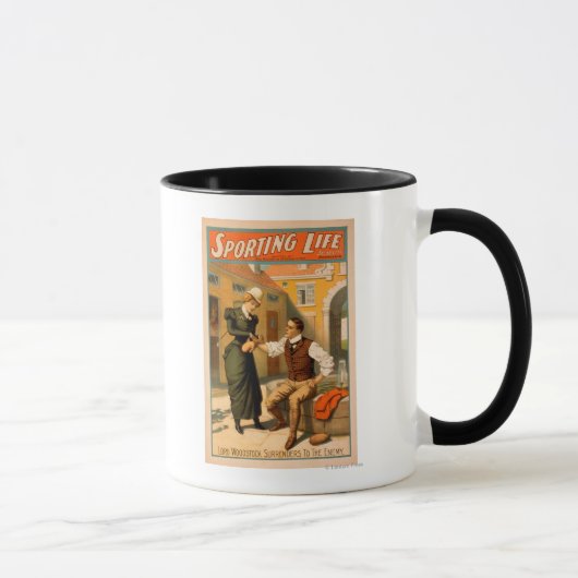 Sporting LifeBoxer Boxer Theater Poster Tasse (Rechts)
