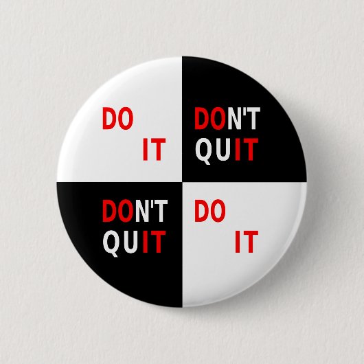 Sporting Zitat für Leben nicht aufhören Button (Vorderseite)