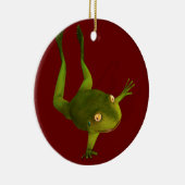 Sportive Frog Keramik Ornament (Rechts)