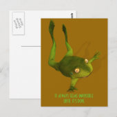 Sportive Frog Postkarte (Vorne/Hinten)