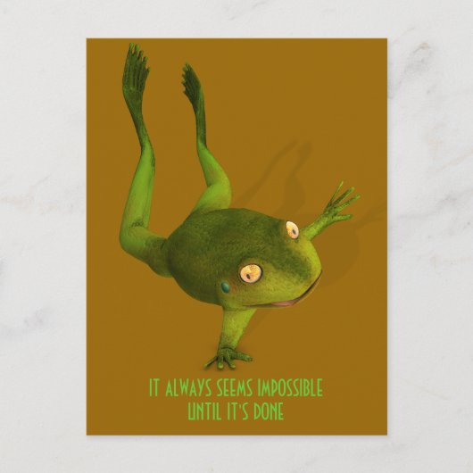 Sportive Frog Postkarte (Vorderseite)