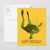 Sportive Frog Postkarte (Vorne/Hinten)