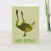 Sportiver Frosch Karte (Vorderseite)