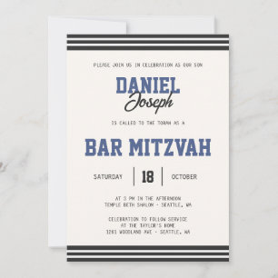 Sportjacke Bar Mitzvah Einladung