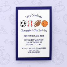 Sportjunge zum Geburtstag